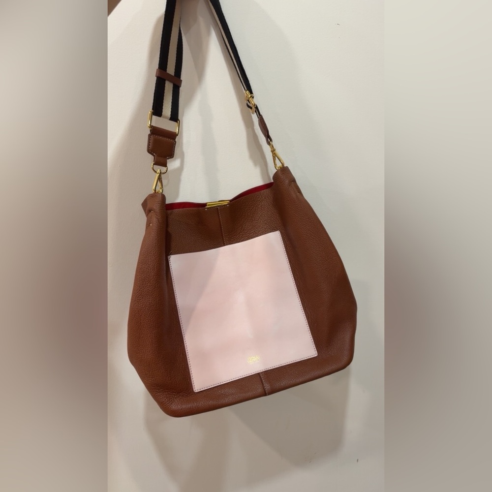 Frances Valentine Tan and Pink Shoulder Bag